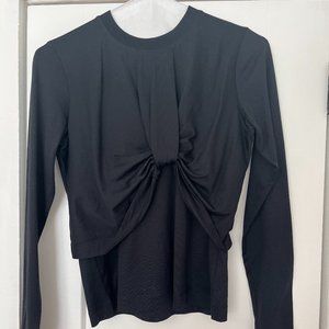 Marques Almeida Black Layered Knot T-Shirt